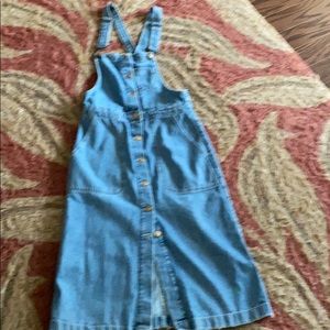 Denim dress overall